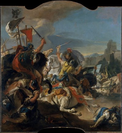 Depiction of the Battle of Vercellae by Giovanni Battista Tiepolo